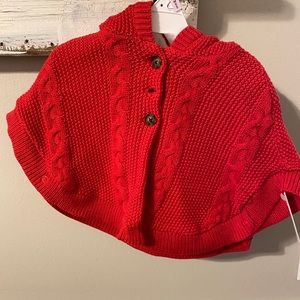 Carter’s baby girl knit cape